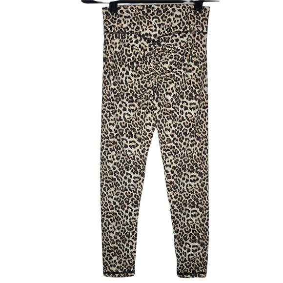 ZYIA Brilliant Scrunchy What Hi-Rise Leopard 7/8 24" Tight 1183 Size 6-8 - Picture 3 of 8
